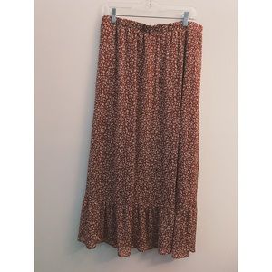 Target Wild Fable Floral Print Tiered Maxi Skirt